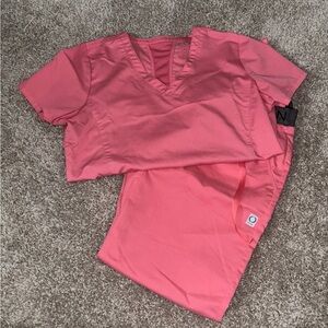 Pink Scrub Set Size XS